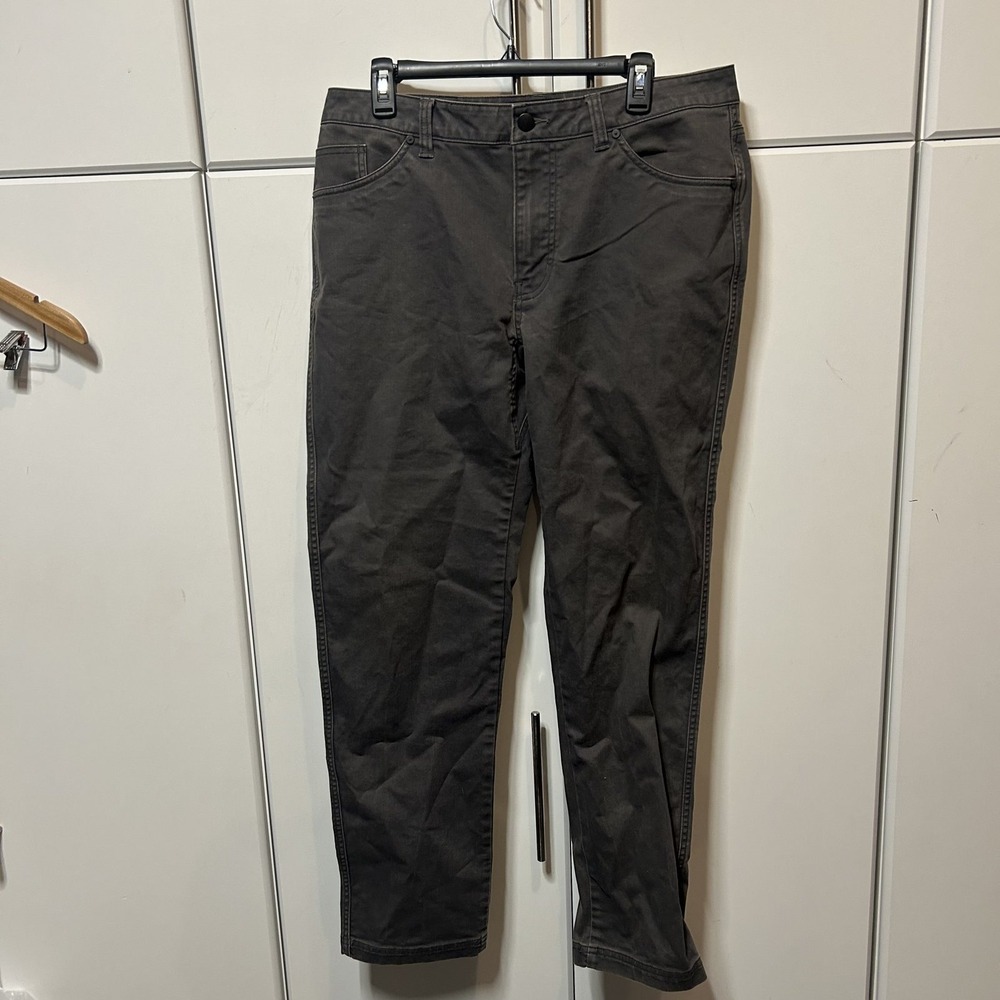 Sitka Gear Mens Gray Canvas Five Pocket Casual Pants 34 x 32 Charcoal Grey